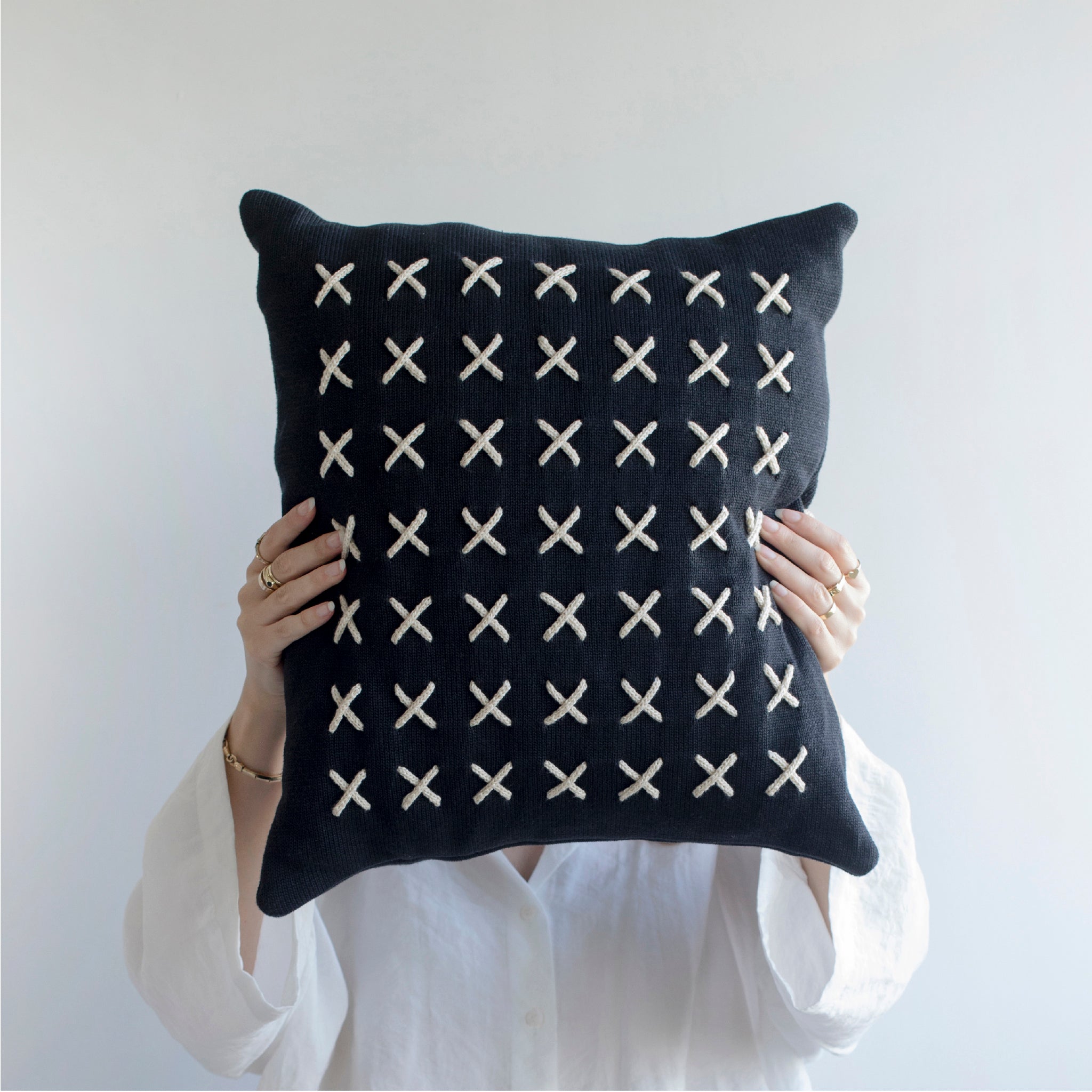 Black X Cushion – TAL KOVALIO